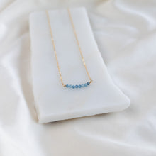 Load image into Gallery viewer, Stacked Aquamarine Necklace