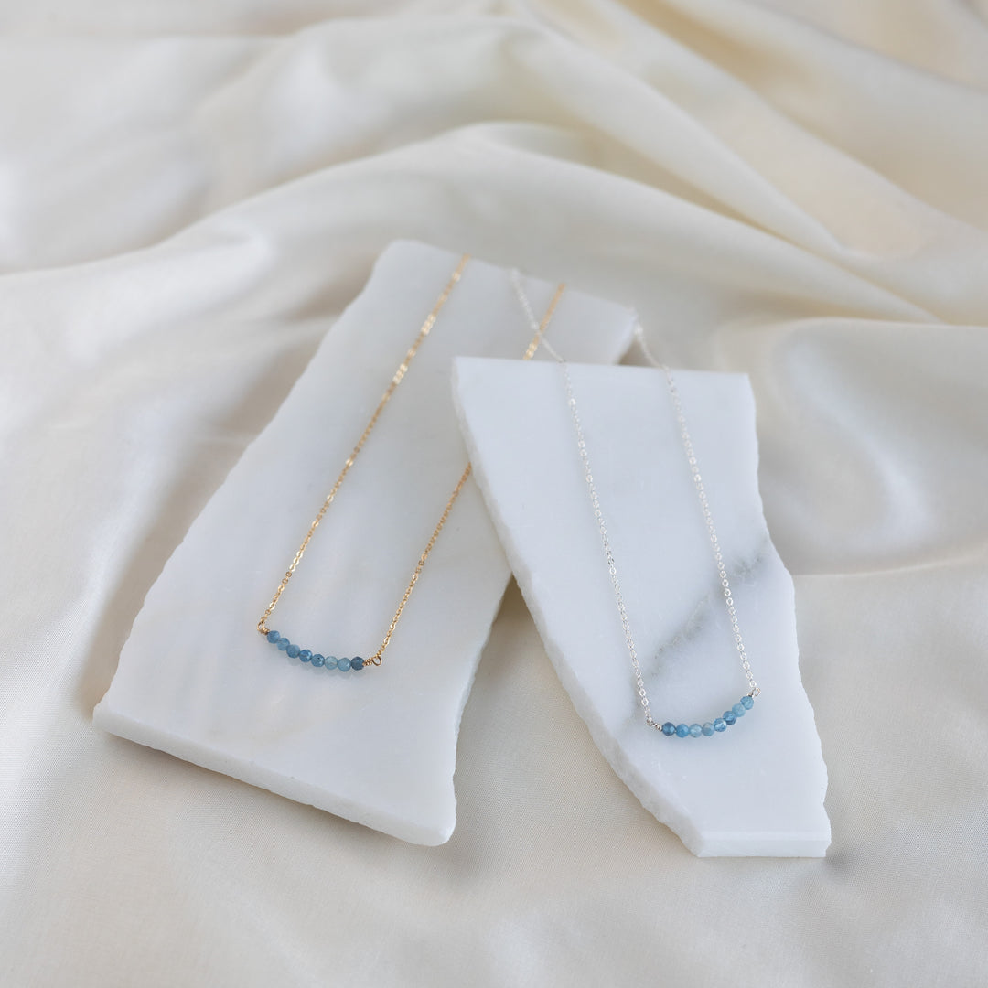 Stacked Aquamarine hálsmen