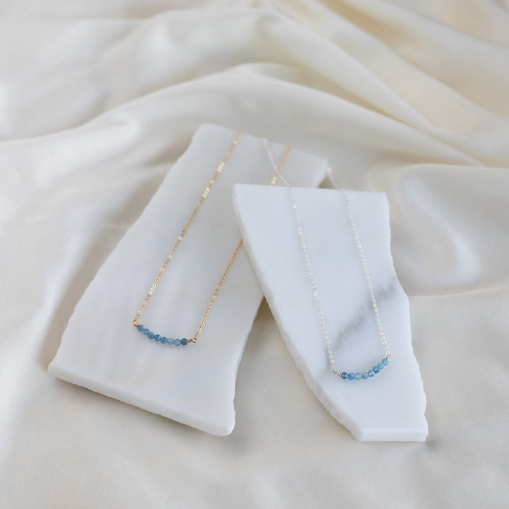 Stacked Aquamarine hálsmen
