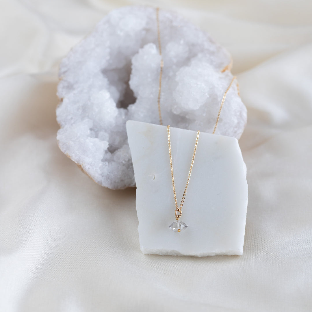 Simple Herkimer Necklace