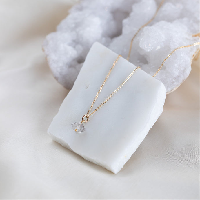 Simple Herkimer Necklace