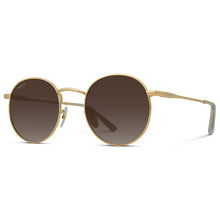 Load image into Gallery viewer, WMP Nevada Sunglasses, Gold Gradient Brown Lens