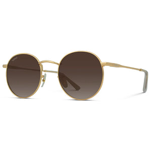 WMP Nevada Sunglasses, Gold Gradient Brown Lens