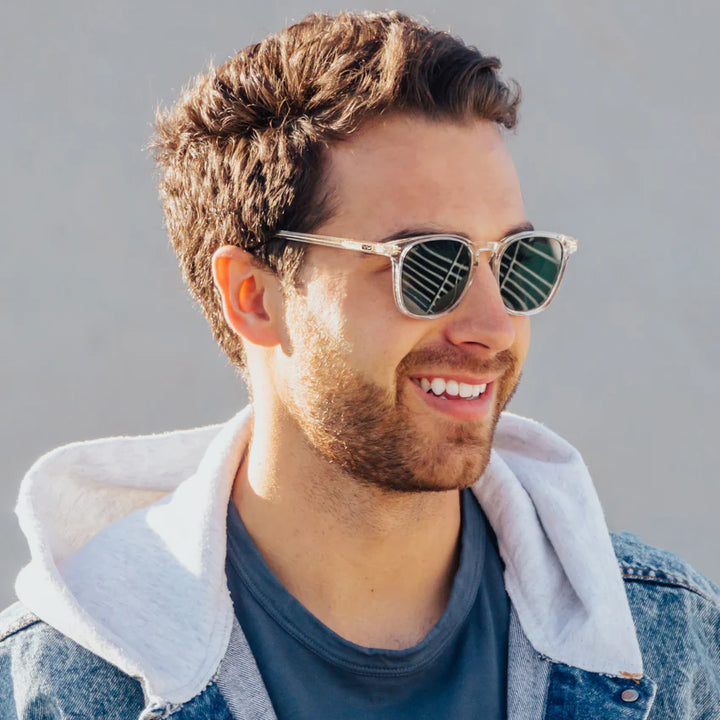 Nick Sunglasses, Glossy Clear