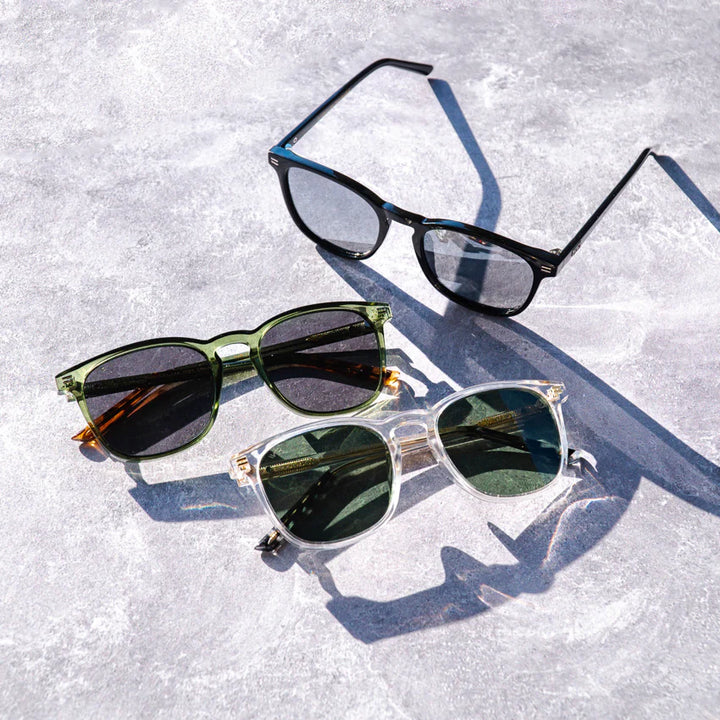 Nick Sunglasses, Glossy Clear