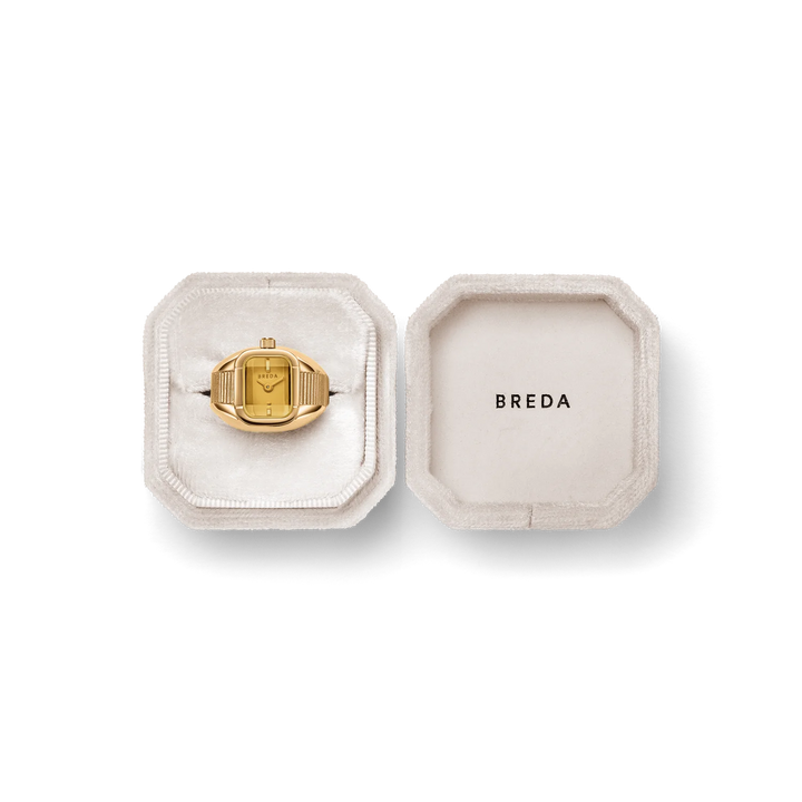 Breda - Nocturne Time Ring, Deep Gold