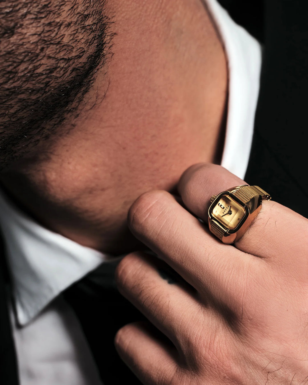 Breda - Nocturne Time Ring, Deep Gold