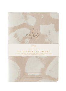 Set of 3 Notebooks - Natural