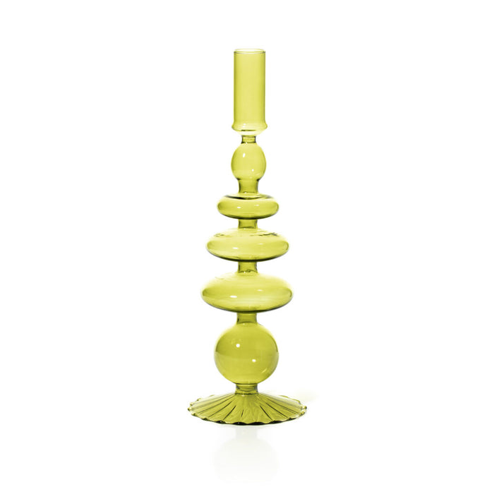 Taper Candle Holder, Pear Green