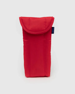 BAGGU Puffy Glasses Sleeve, Candy Apple