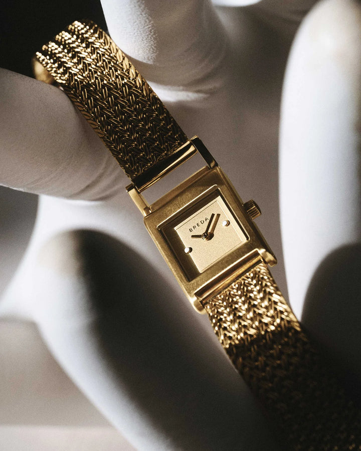 Breda - Revel (Tethered) Watch, Gold/Champagne