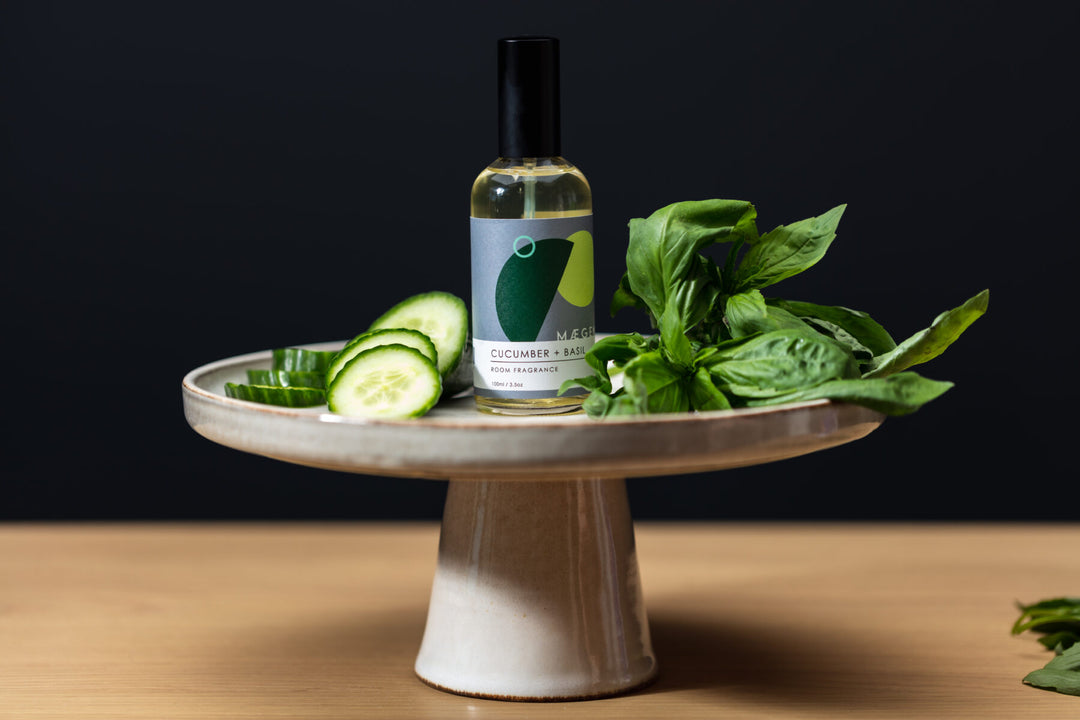 Mægen Room Spray, Cucumber + Basil