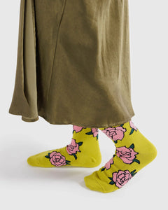 BAGGU Crew Socks, Rose