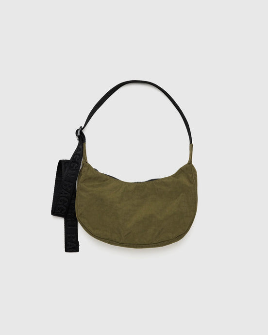 BAGGU Small Crescent Bag, Seaweed