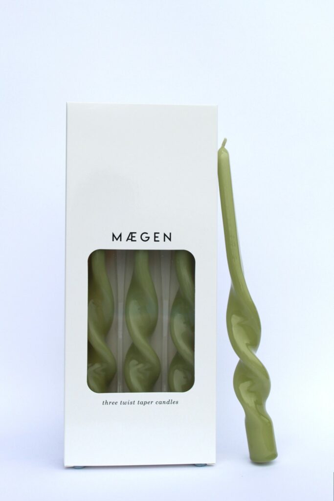 Twisted Taper Candles, Leaf