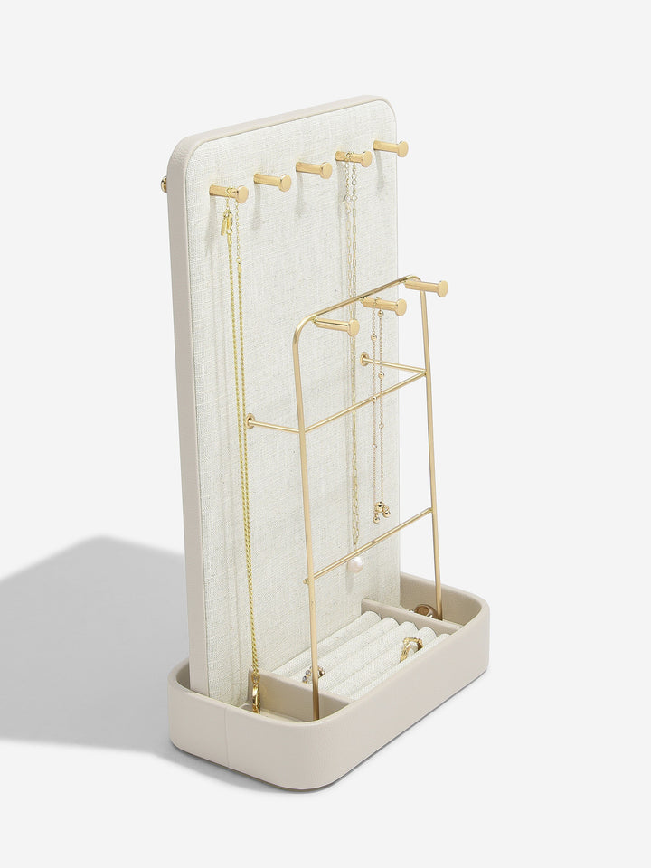 Stackers Oatmeal &amp; Linen All-In-One Jewellery Stand