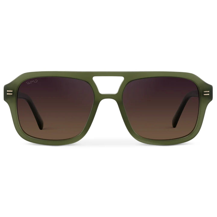 WMP Sydney Sunglasses, Milky Olive Green