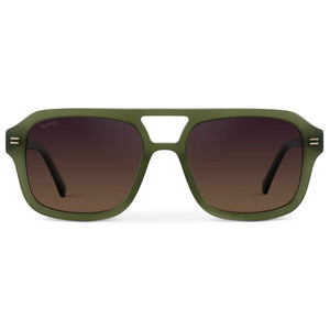WMP Sydney Sunglasses, Milky Olive Green