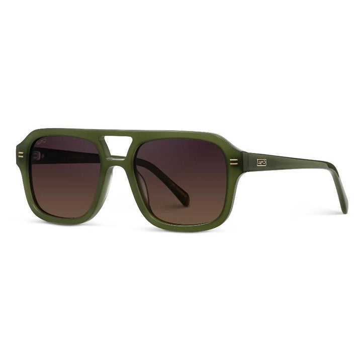 WMP Sydney Sunglasses, Milky Olive Green