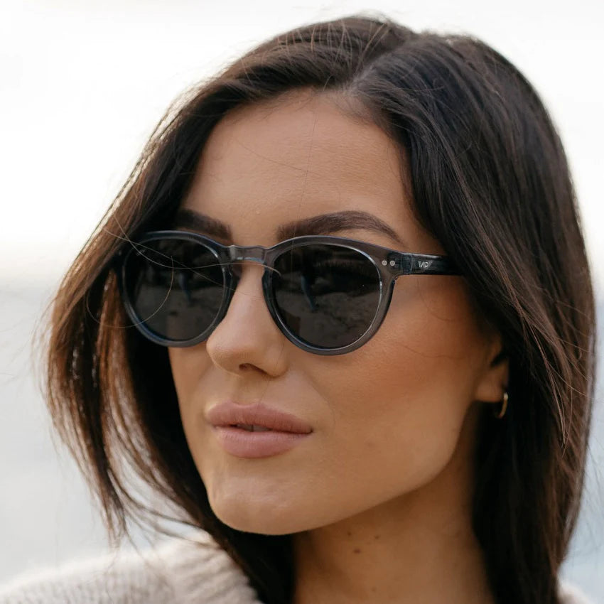 WMP Tate Sunglasses, Crystal Blue