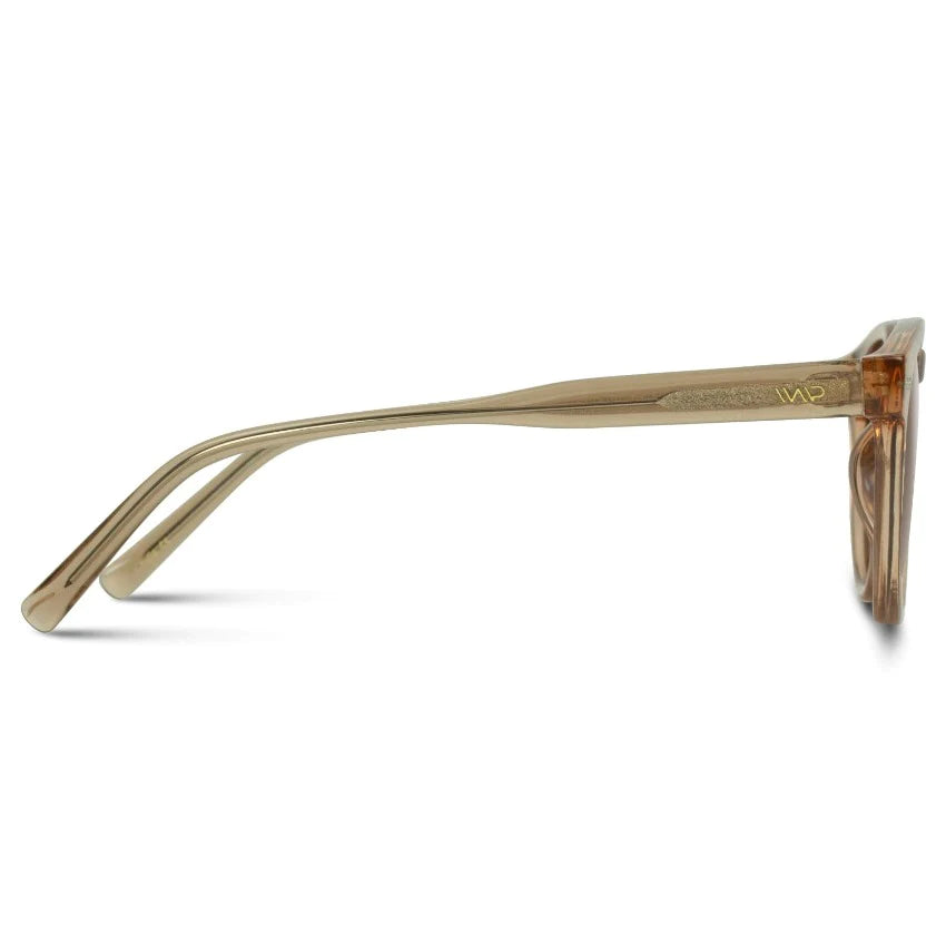 WMP Tate Sunglasses, Light Crystal Brown