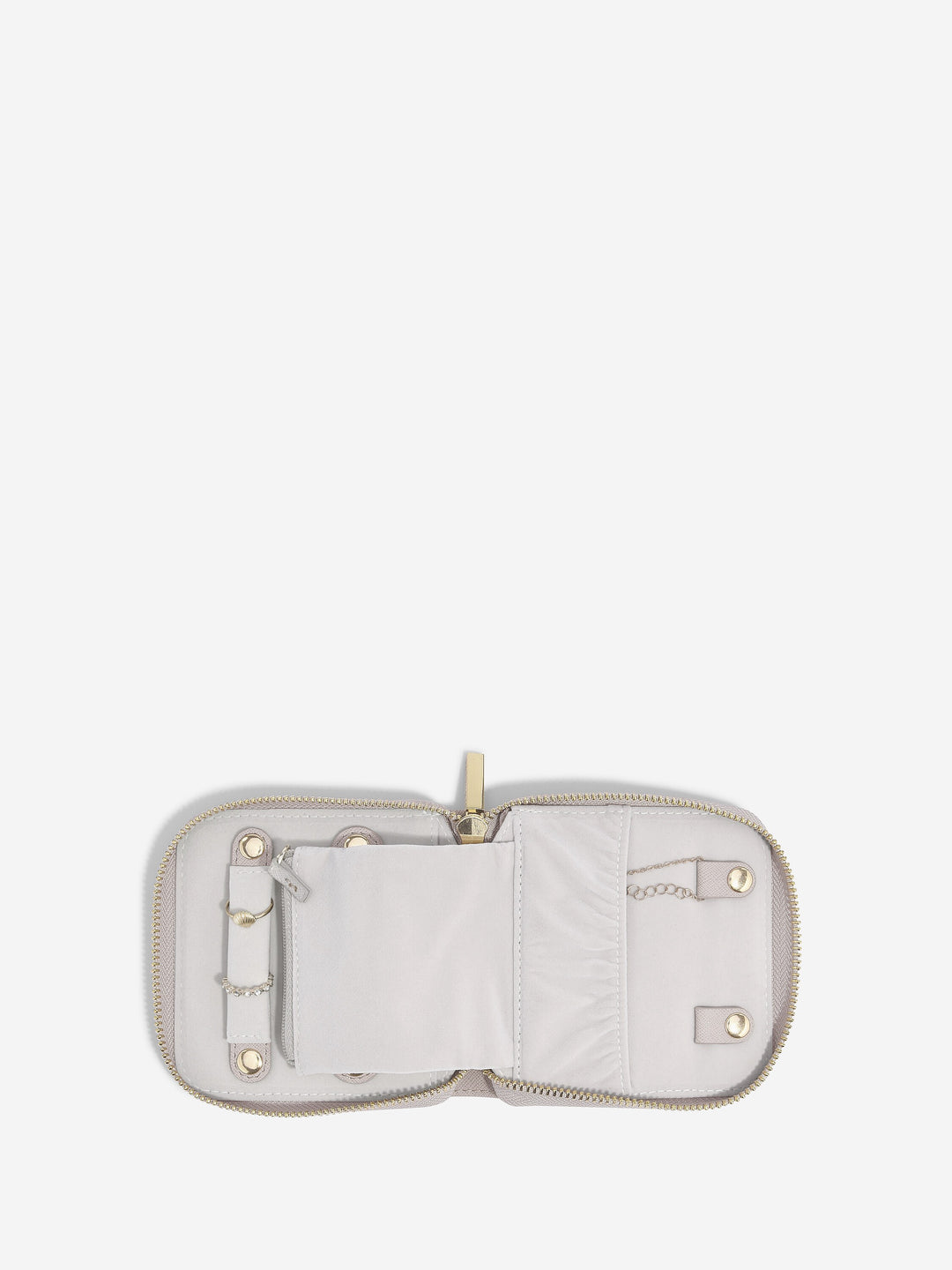 Stackers Compact Jewellery Purse, Taupe