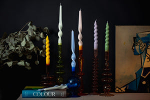 Twisted Taper Candles, Leaf
