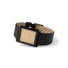 Load image into Gallery viewer, Breda - Virgil Watch, Black Leather/Champagne