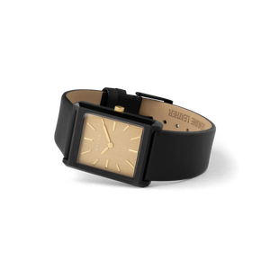 Breda - Virgil Watch, Black Leather/Champagne