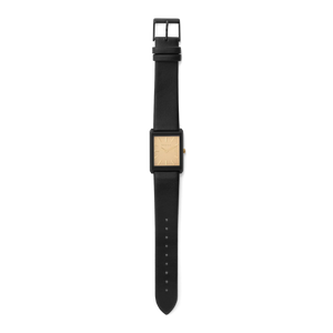 Breda - Virgil Watch, Black Leather/Champagne