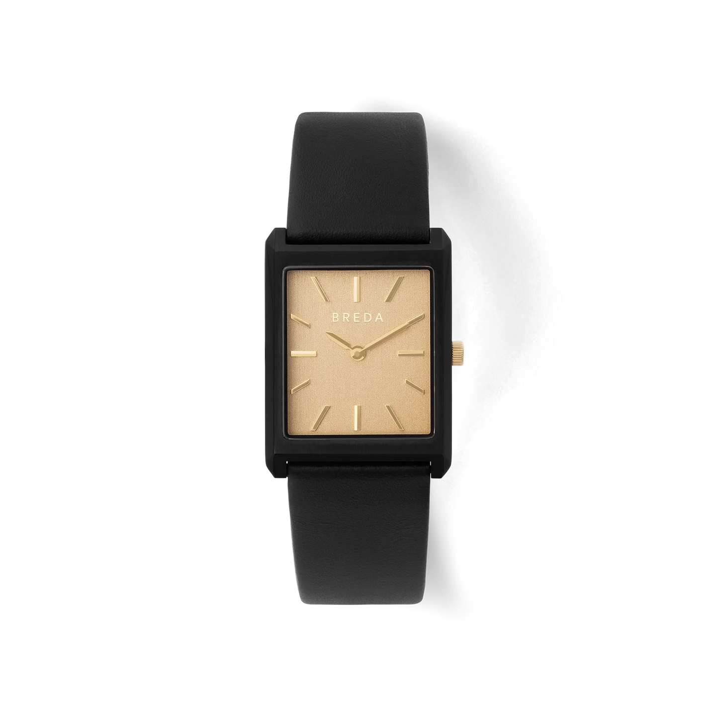 Breda - Virgil Watch, Black Leather/Champagne