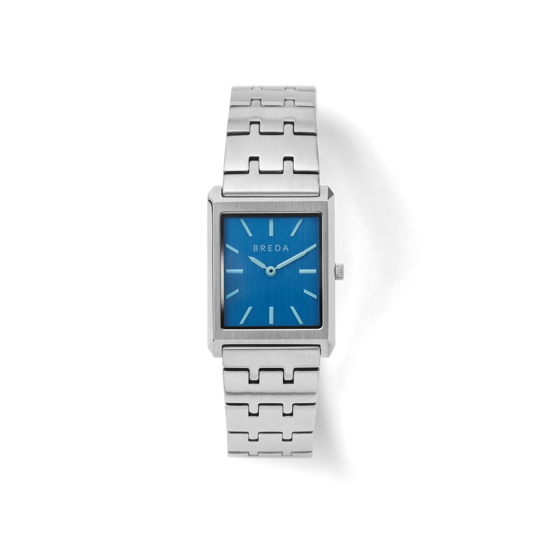 Breda - Virgil Watch, Silver/Cobalt Blue