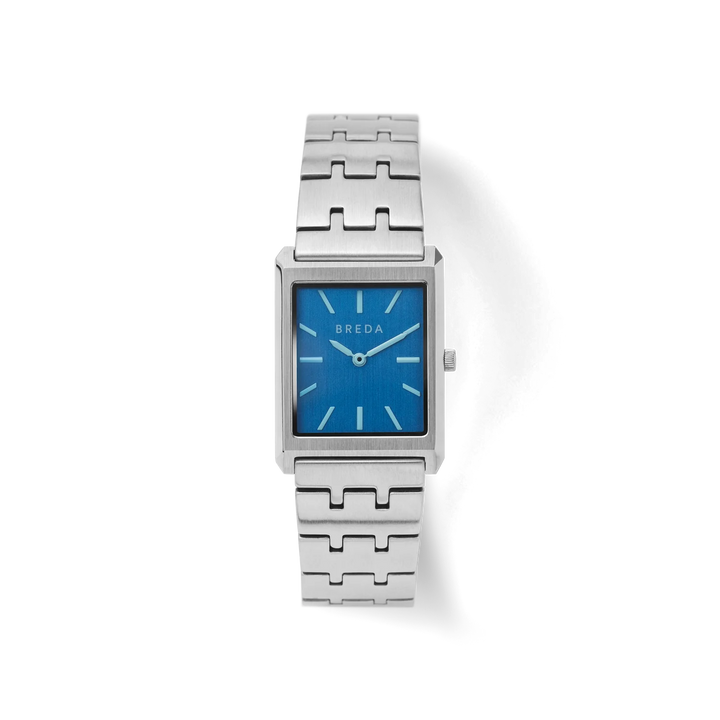 Breda - Virgil Watch, Silver/Cobalt Blue
