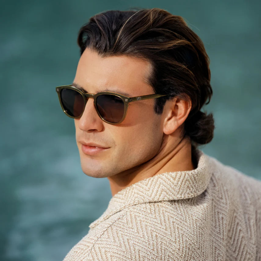 WMP Walker Sunglasses, Dark Moss Green