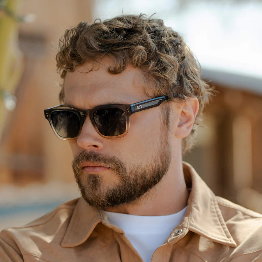 WMP Wayne Sunglasses, Graphite Horizon Grey