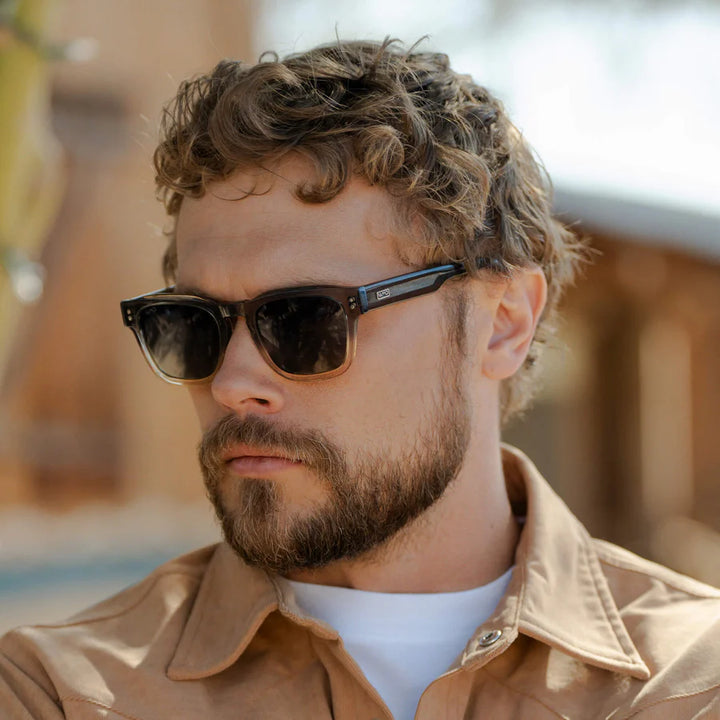 WMP Wayne Sunglasses, Graphite Horizon Grey