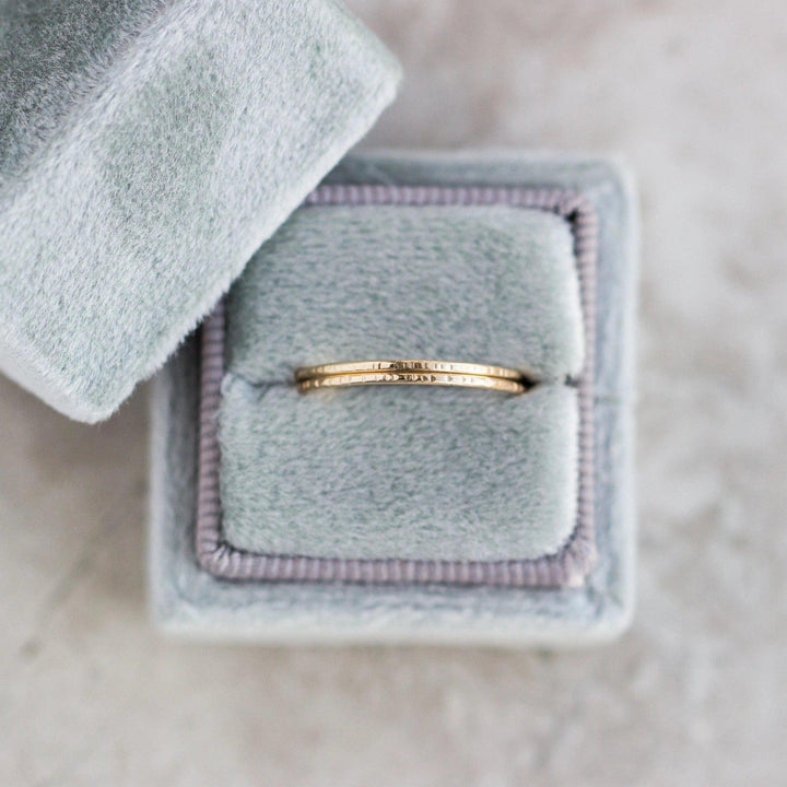 14k Hammered Ring