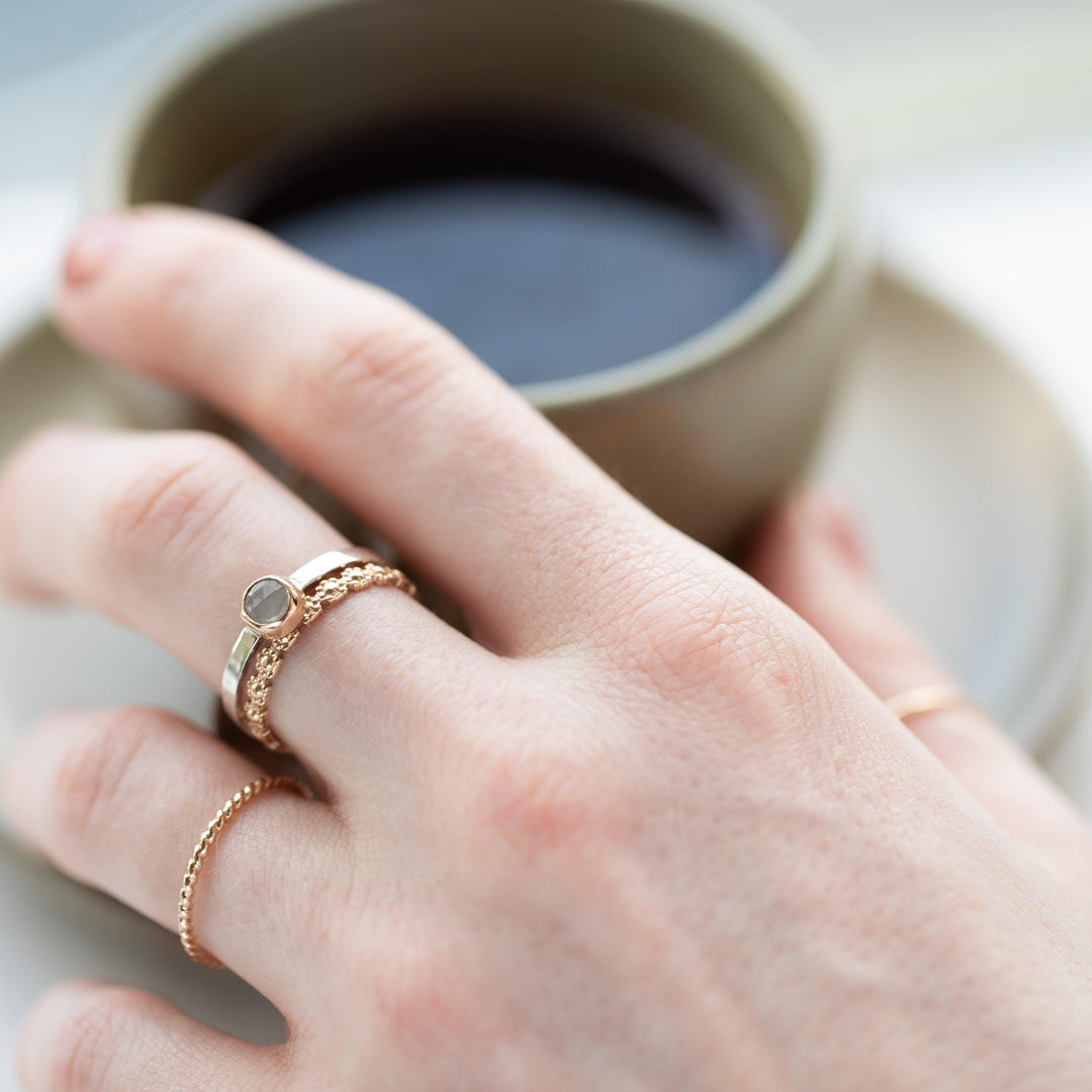 14k Delicate Twist Ring