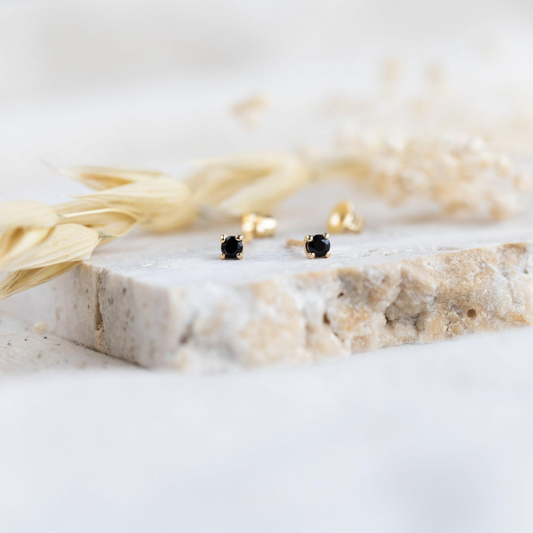 Black Spinel Studs