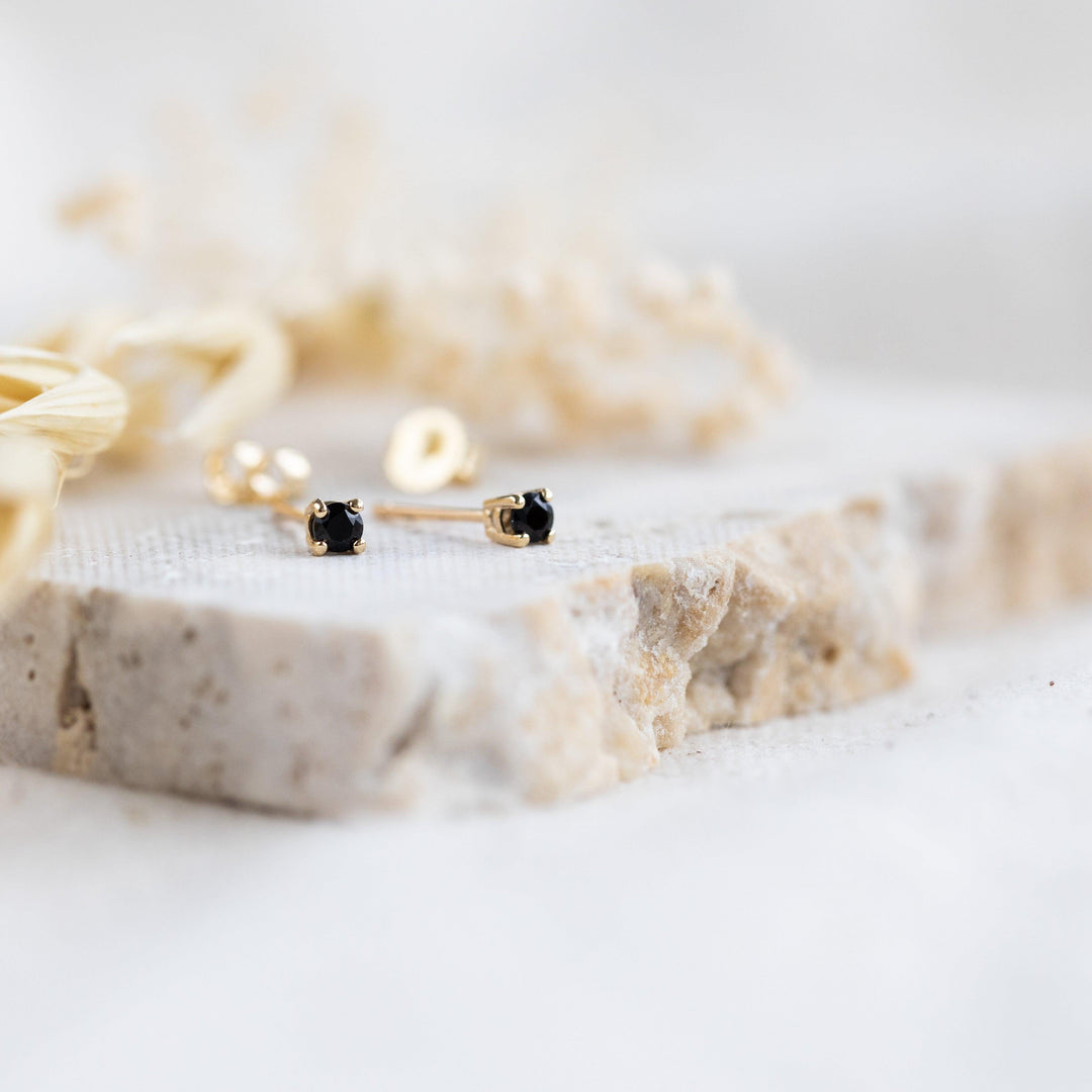 Black Spinel Studs