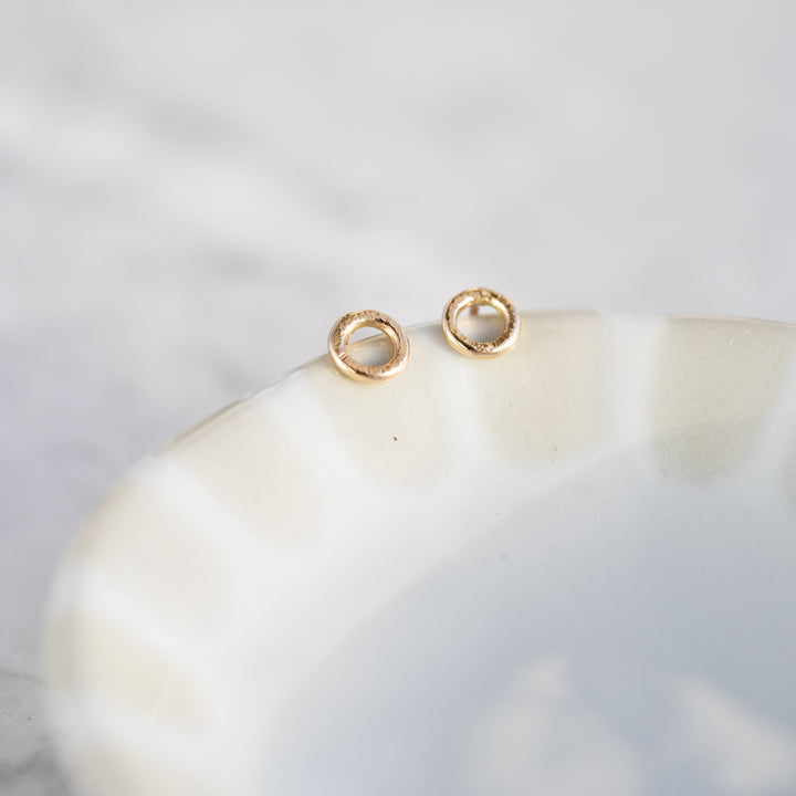 14k Circle Earrings