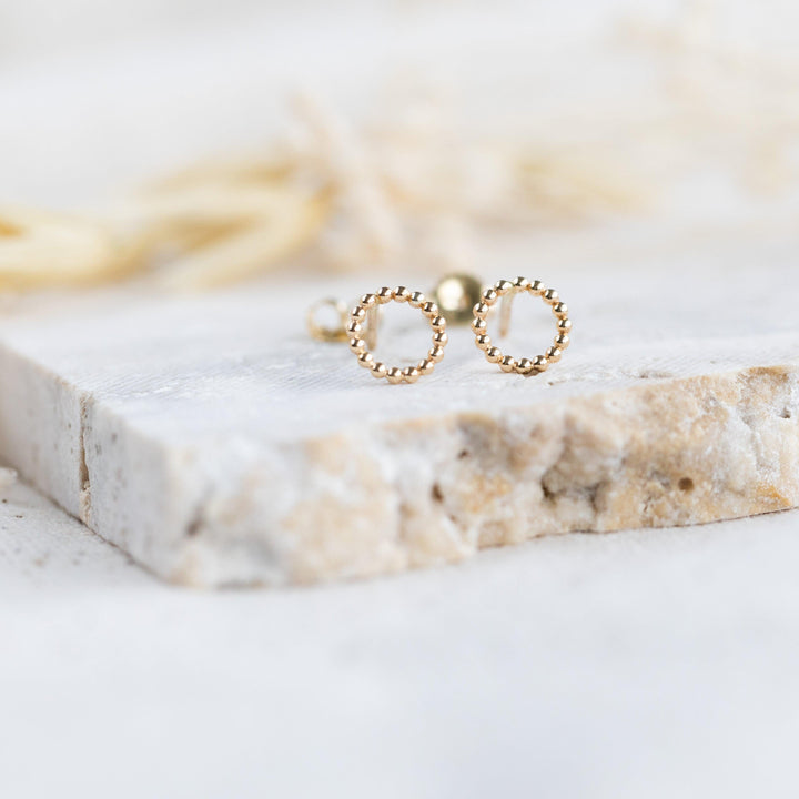 14k Delicate Dot eyrnalokkar