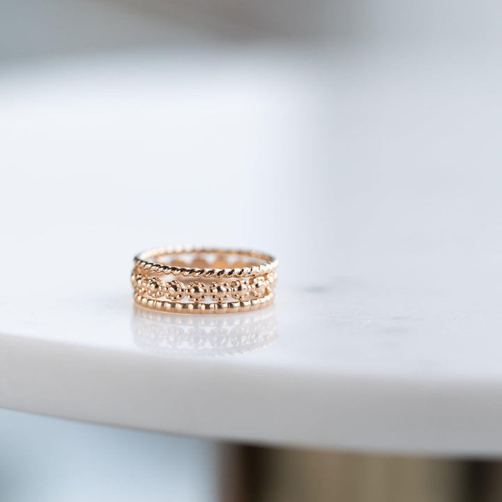 14k Delicate Twist Ring