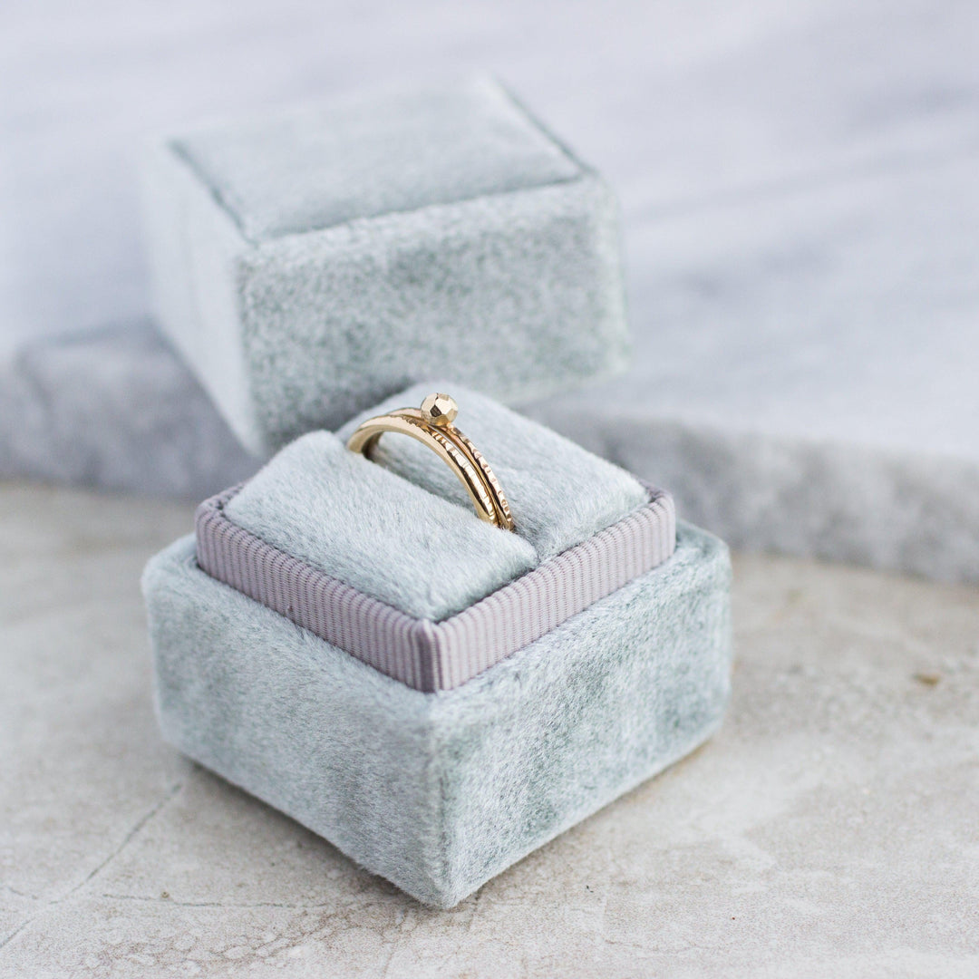 14k Pebble hringur