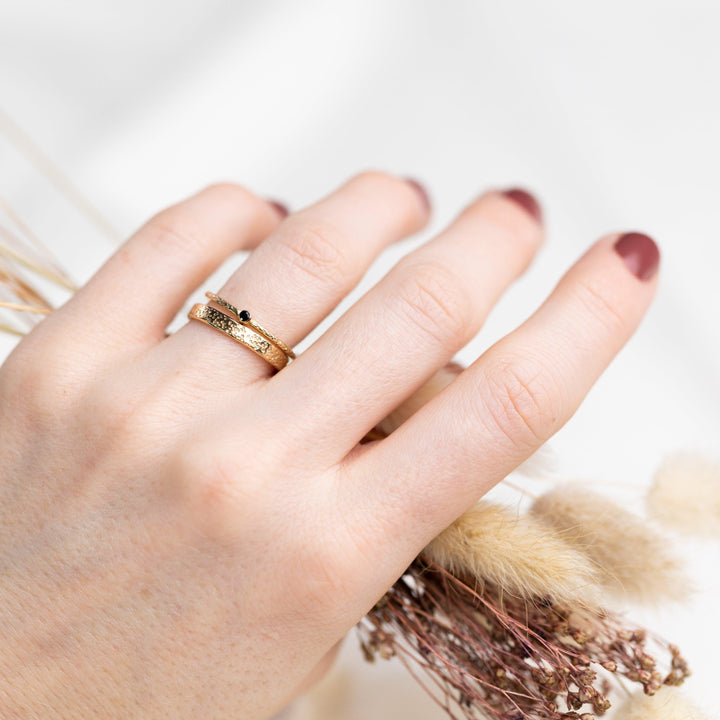 Speckled Wedding Bands