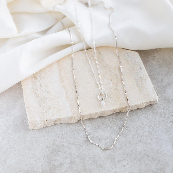Petite Moonstone Necklace
