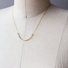 Load image into Gallery viewer, Dot Crescent Necklace