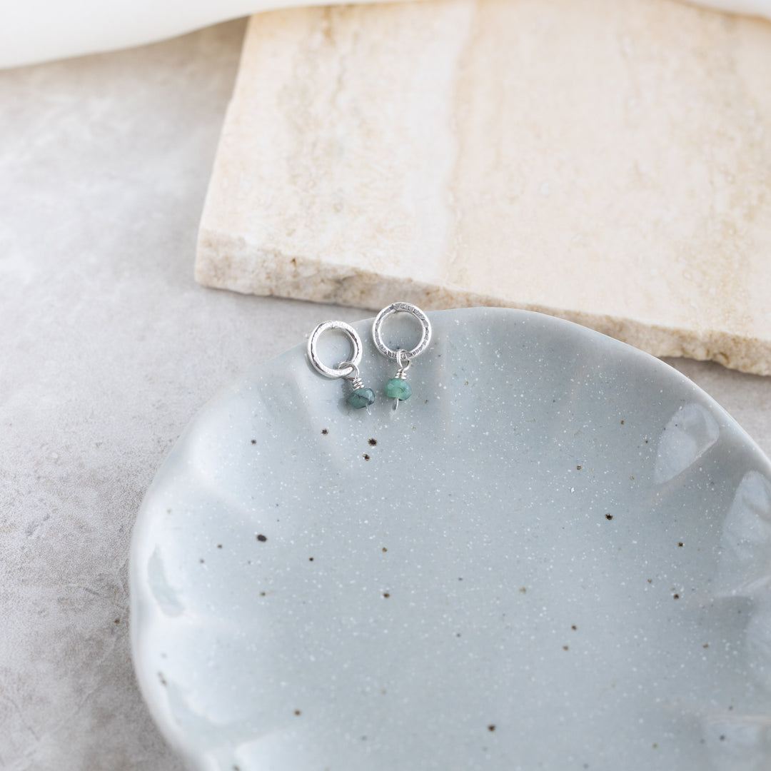 Emerald studs