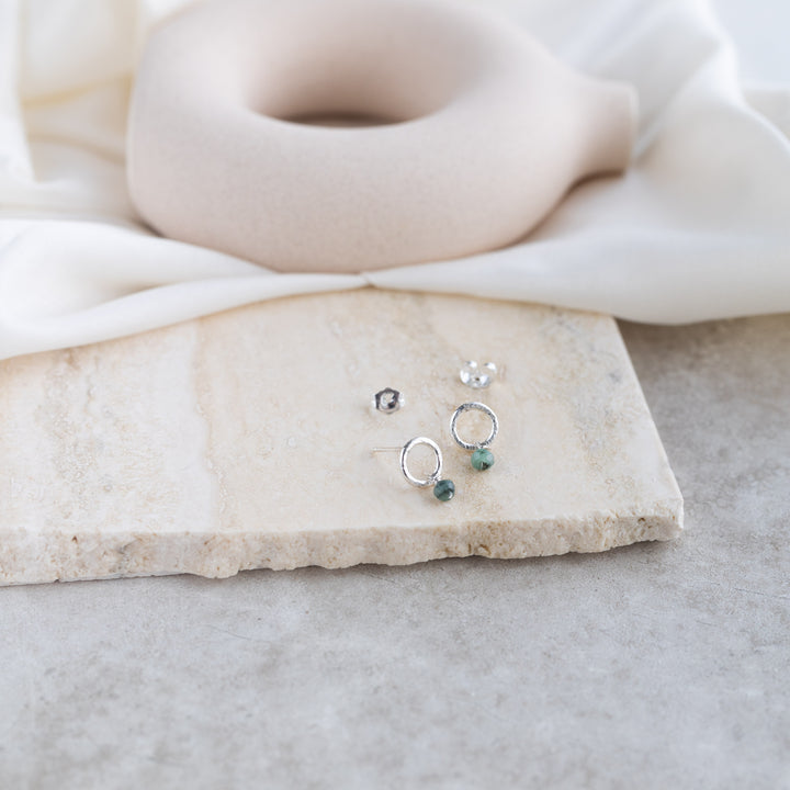 Emerald studs