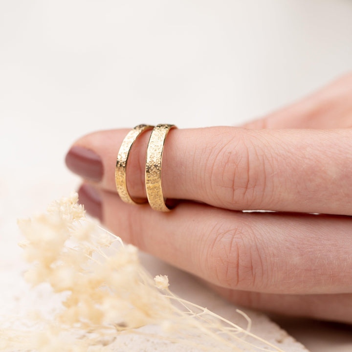 Speckled Wedding Bands